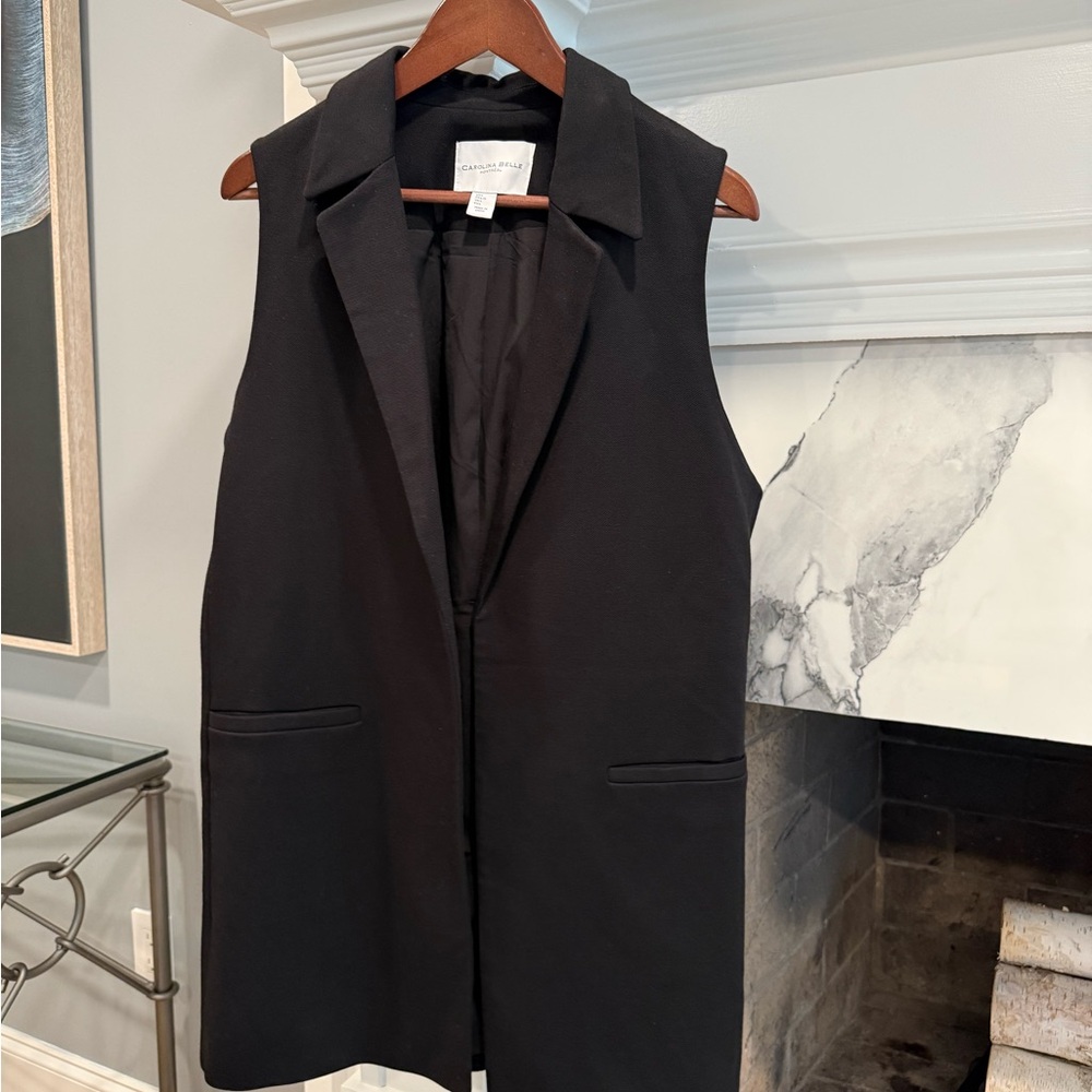 Carolina Belle Classic Black Blazer Vest